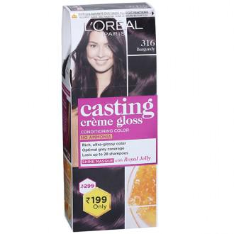 Loreal Paris Casting Creme Gloss Conditioning Dark Brown Hair Colour  21g+24ml . | Online Grocery Shopping